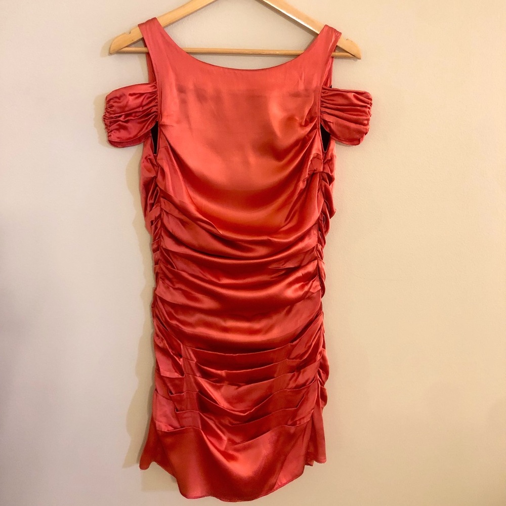Beautiful Silk Fitted Mini Dress
